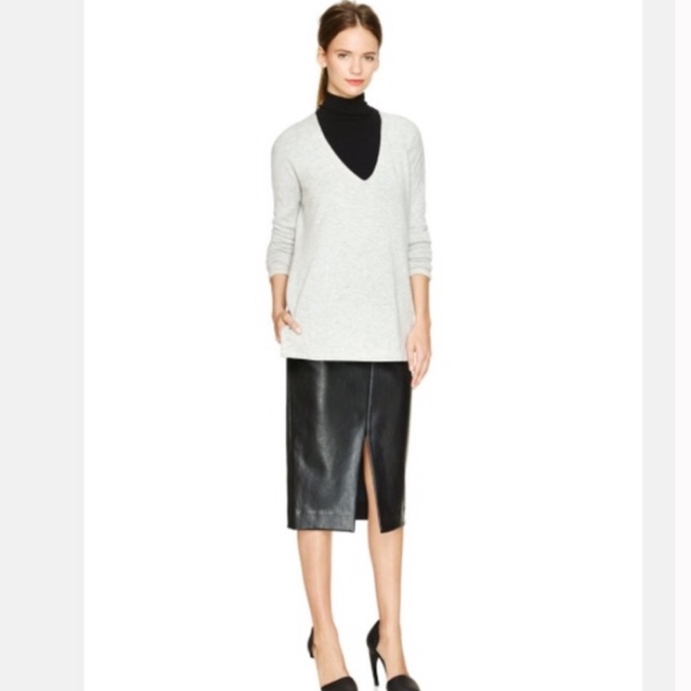 Babaton JAX Vegan/Faux Leather Skirt